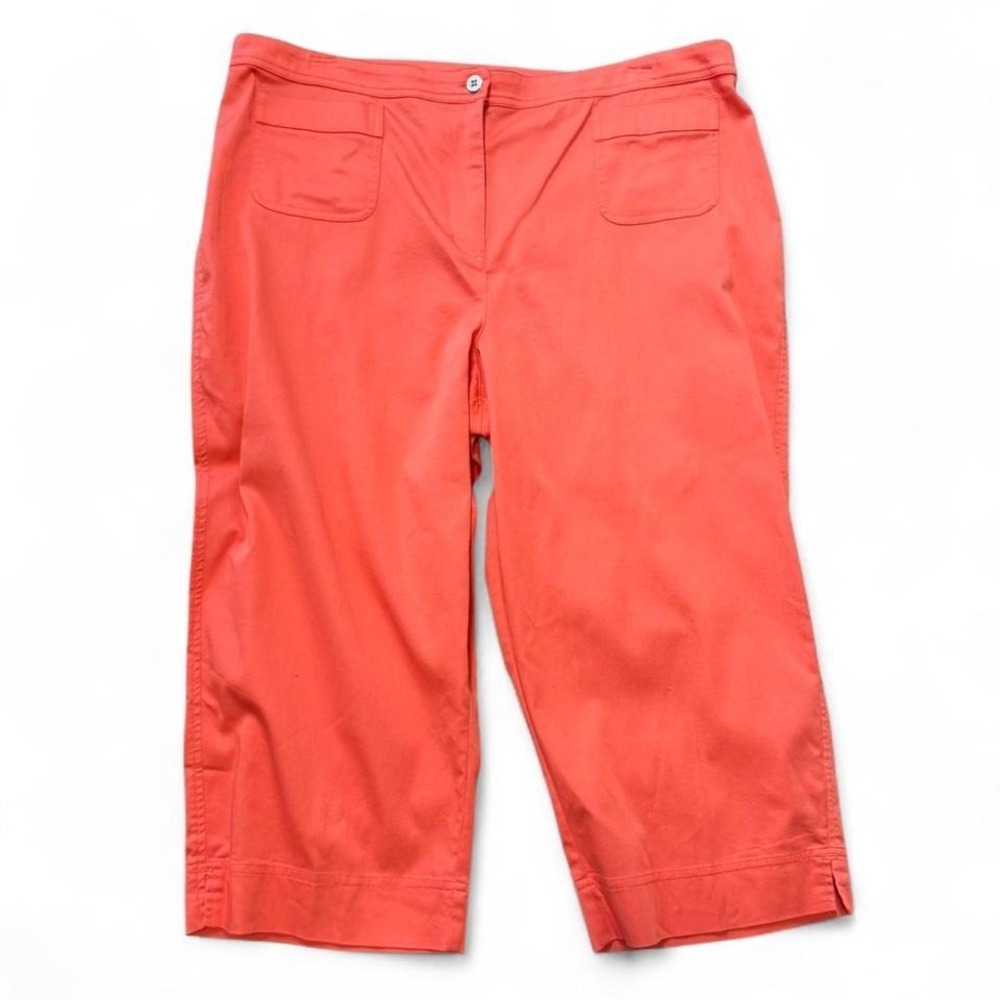 Vintage 90s Chico's Coral Capri Pants, Women's Size 16
